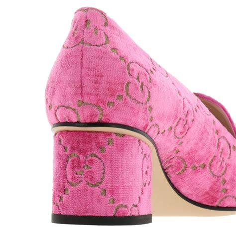 pink gucci high heels|gucci canvas heels.